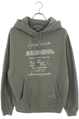 yohji yamamoto POUR HOMME × NEIGHBORHOOD men's logo embroidered hoodie USED - Image 1 of 3