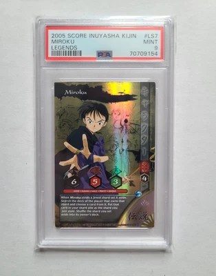 Inuyasha TCG Miroku PSA 9 MINT 2005 Kijin 1st Edition Legends VERY RARE Card LS7 - Image 1 of 4
