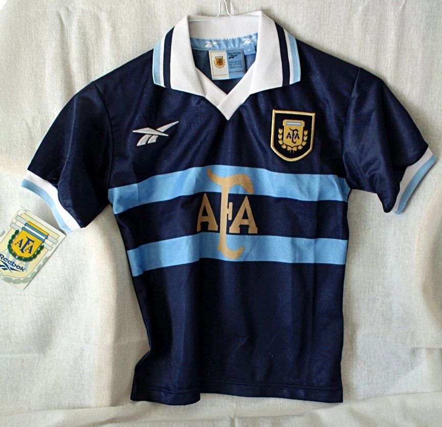 Reebok アルゼンチン代表ユニフォーム1999年モデル38/40イギリス製 Reebok アルゼンチン代表ユニフォーム1999年モデル38/40イギリス製