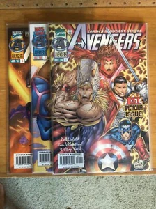 Lot Of 3: The Avengers #1 #2 & #3 1996 1997 Marvel Comics Liebfeld Lad C147 - Picture 1 of 7