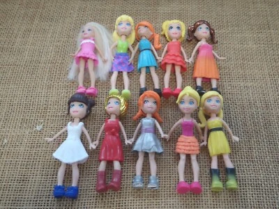 Polly Pocket Dolls Lot of 10 Big Feet Doll Clothes Modern B99 - Image 1 of 4