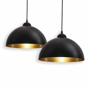 Design Pendelleuchte schwarz-gold Hängeleuchte Küche Deckenlampe - Bild 1 von 9