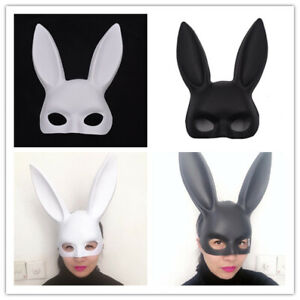 Cosplay Bunny Mask  Black White Rabbit Masquerade Ball Party Mask 12pcs/lot