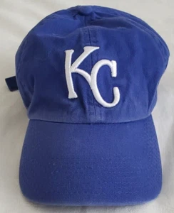 Kansas City Royals Dad Hat Ball Cap Strapback '47 Brand White Blue KC LOGO - Picture 1 of 14
