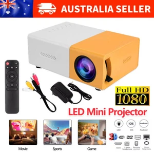 Mini Projector LED 1080P Home Cinema Portable Pocket Projector Party Theater AU - Picture 1 of 16