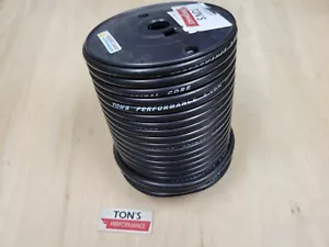 Ton's 8mm Negro Silicona Espiral Núcleo Bujía Cable 100' Pies Rollo 500 ohmios - Imagen 1 de 3