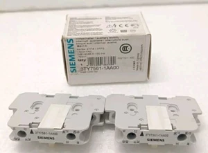 4 BOXES of 2 PC IN 1 BOX Siemens 3TY7561-1AA00 Auxiliary Contact Switch Block - Picture 1 of 6