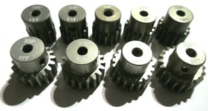 32P pitch Pinion Gears 3mm 3.175mm shaft, 9T - 24T tooth, Aluminium for RC Motor - Picture 1 of 2