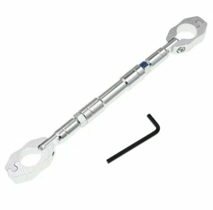 CNC Adjustable Cross Strength Lever Bar Handlebar -Silver - Picture 1 of 10