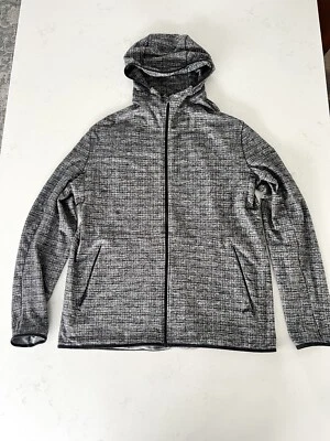 Lululemon Surge Warm Jacket Black Gray Hoodie Nylon Zip Stretch Pocket Men’s XL - Image 1 of 4