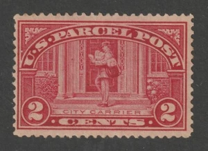 Scott # Q2, unbenutzt, LH, F, 2¢ Paketpost 1913, City Mail Carrier - Bild 1 von 2