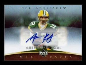 2007 UDC UD UPPER DECK NFL ARTIFACTS #NF-AR AARON RODGERS AUTOGRAPHED HQ SIGNED - Picture 1 of 2