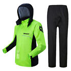 1Set Rain Pants Breathable Waterproof Men Motorcycle Rain Coat Poncho Polyester