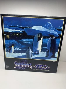 1996 Milton Bradley Schimmel Puzzle penguin My World The Nurtures 750 Pieces  - Picture 1 of 5