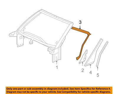 Chevrolet GM OEM 05-13 Corvette Windshield Header-Weatherstrip Seal 20774936 — 第 1/2 张图片