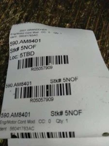 2001 JEEP GRAND CHEROKEE 4.0 ECU ENGINE COMPUTER CONTROL MODULE 56041783AC - Picture 1 of 11