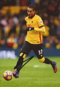 WATFORD: ROBERTO PEREYRA SIGNED 6x4 ACTION PHOTO+COA - Picture 1 of 1