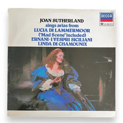 Joan Sutherland Decca Vinyl LP Sings Arias From Lucia Ernani I Vespri Siciliani - Image 1 of 4