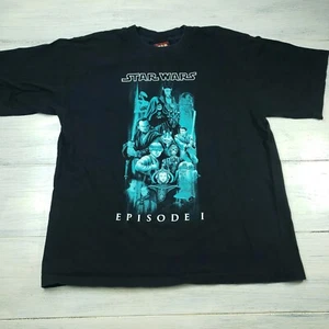 Vintage Youth XL Star Wars T-Shirt Episode 1 Promo Phantom Menace Single Stitch  - Picture 1 of 7