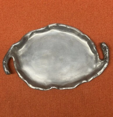 Plato para servir peltre brutalista Wilton Columbia RWP de colección 1980 Foto 1 de 4