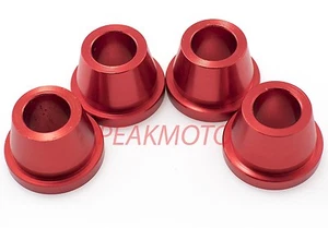 ZETA - ZE37-0311 - Rubber Killer Handlebar Aluminum Bushings, Red - Picture 1 of 6