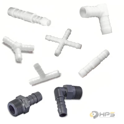 NORMA Schlauchverbinder POM / PA6 Kunststoff 3mm bis 25mm vers.Größen u. Mengen