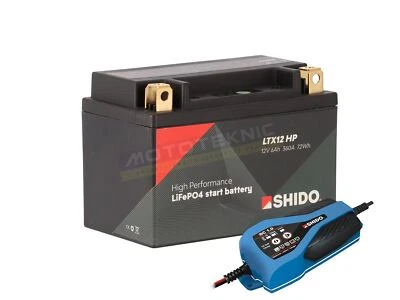 Husqvarna 900 Nuda 2012-2013 Shido High performance Lithium Battery & Charger - Image 1 of 2