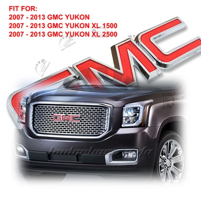 For GMC Front Grille Emblems Badge For Yukon/Yukon XL 2007-2014 Acadia 2007-2016 - Image 1 of 3