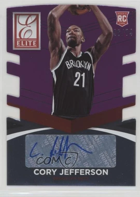 2014-15 Panini Donruss Purple Die-Cut /74 Cory Jefferson #22 Rookie Auto RC - Image 1 of 2
