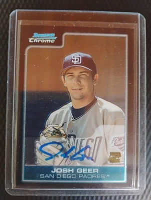 2006 Bowman Chrome Prospects #BC232 Josh Geer AUTO - Image 1 of 2