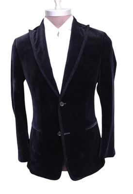 John Varvatos Collection Black Velvet Tuxedo Smoking Jacket Two Button SZ 38R - Image 1 of 4