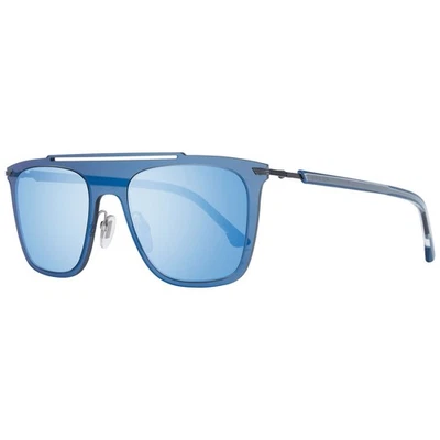 Police PL 581 M Men Blue Sunglasses Metal Plastic Rectangle Mirrored Eyeglasses - Image 1 of 4