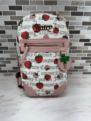 Bolso Bandolera JUICY COUTURE Fresa Dije Blanco Necana Recién Elige ¡Raro! Foto 1 de 4