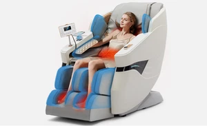 Full Body 3D Zero Gravity Massage Chair Recliner SL-Track with AI Voice, White - Picture 1 of 13