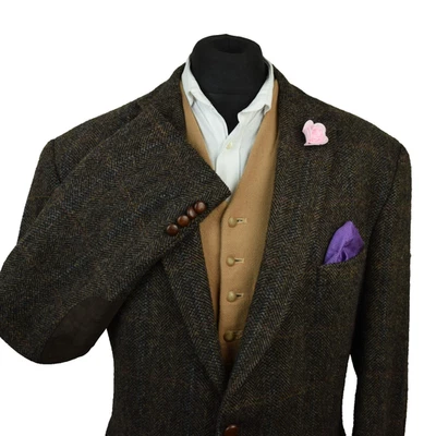 Harris Tweed Tailored Country BARUTTI Checked Blazer Jacket 52R #39 IMMACULATE - Image 1 of 4