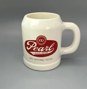 Pearl Bier Keramik Stein / Vintage Taverne Barware Werbung / Männerhöhle Bar Dekor - Bild 1 von 10
