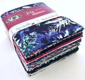 Aquarelle Fat Quarter Bundle Art Gallery Fabric Premium Quilting Cotton 16PC NEW - Picture 1 of 4