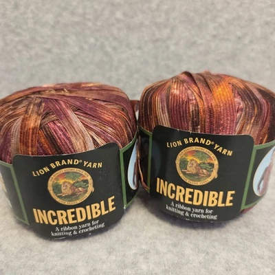 Increíble Hilo Marca León Hojas de Otoño Cinta Hilo Lote de 2 Bolas Nylon, Nuevo. Foto 1 de 4