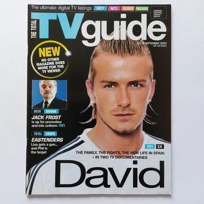 DAVID BECKHAM - The Total TV Guide - UK Magazine (SEP 2003) - Image 1 of 4