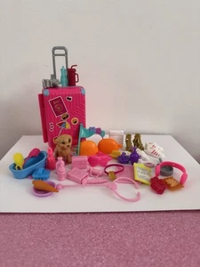 Barbie Doll Accessories Bundle Travel Set, Doctors Kit, Food, Shoes & More - Picture 1 of 21