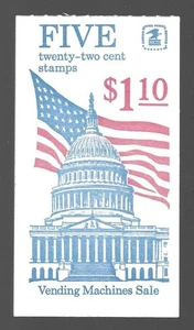 #BK144 (2116a) 22¢ Heft mit 5 Marken 1895 postfrisch nicht explodiert - Bild 1 von 2