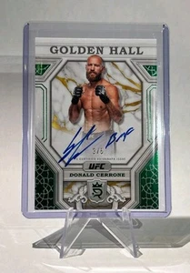 24' TOPPS ROYALTY UFC DONALD CERRONE 3/5 GREEN GOLDEN HALL AUTO BMF Inscription! - Picture 1 of 2
