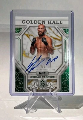 24' TOPPS ROYALTY UFC DONALD CERRONE 3/5 GREEN GOLDEN HALL AUTO BMF Inscription! - Image 1 of 2