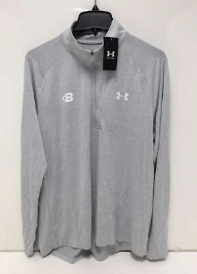 Under Armour/BodyBuilding Tech 2.0 Half-Zip Men's Long Sleeve in Grey Size Large - Image 1 of 3