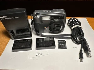 Kodak EasyShare DX7630 6.1MP Black Digital Camera + Charger + More (2535) - Picture 1 of 15