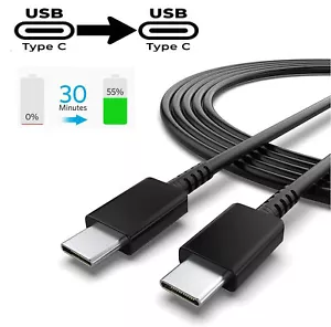 6FT USB-C to USB-C Cable Fast Charge Type C Charging Cord For Samsung S22 S21 - Picture 1 of 10