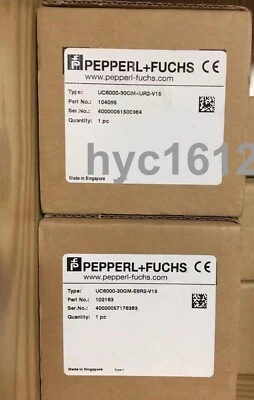 New In Box Pepperl+Fuchs P+F UC6000-30GM-IUR2-V15 Ultrasonic Sensor# - Image 1 of 2