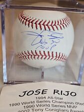 Jose Rijo Autographed/Signed Baseball TRISTAR 90 WS MVP