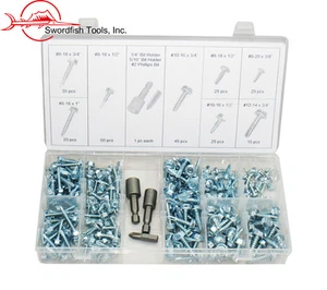 Swordfish 32360 - Assortimento viti Tek autoperforante/filettatrice esagonale 253pz - Foto 1 di 2