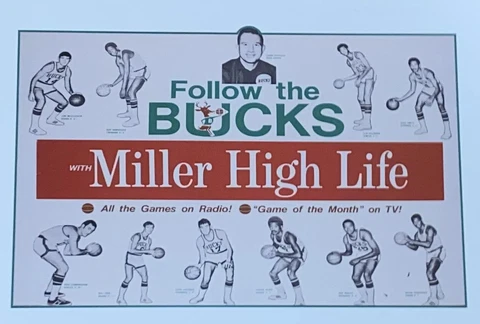 1971 Milwaukee Bucks Poster - Oscar Robertson - Alcindor - Giannis  Miller Beer Cover
